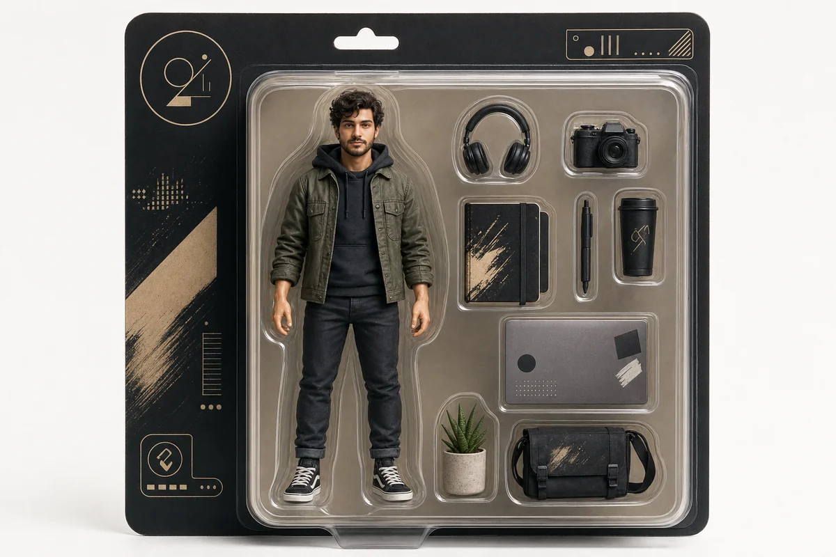 After: Action figure of me