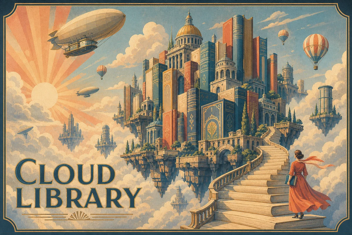 Surreal travel poster