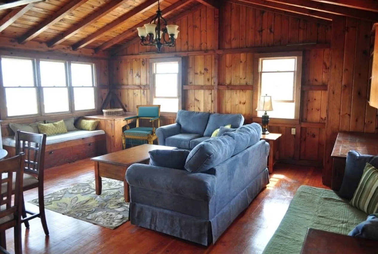 Reference chair transplanted into a cottage room